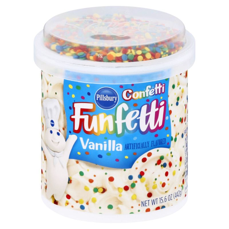 Pillsbury Funfetti Vanilla Confetti, 15. 6
