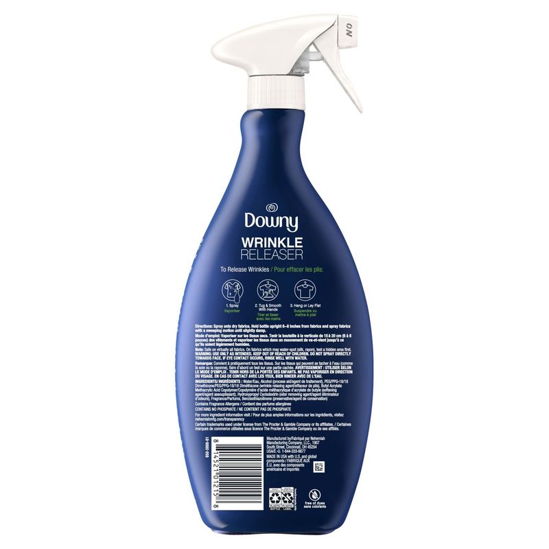 Downy Crisp Linen Scent Wrinkle Releaser Fabric Spray, 33.8 fl oz liq