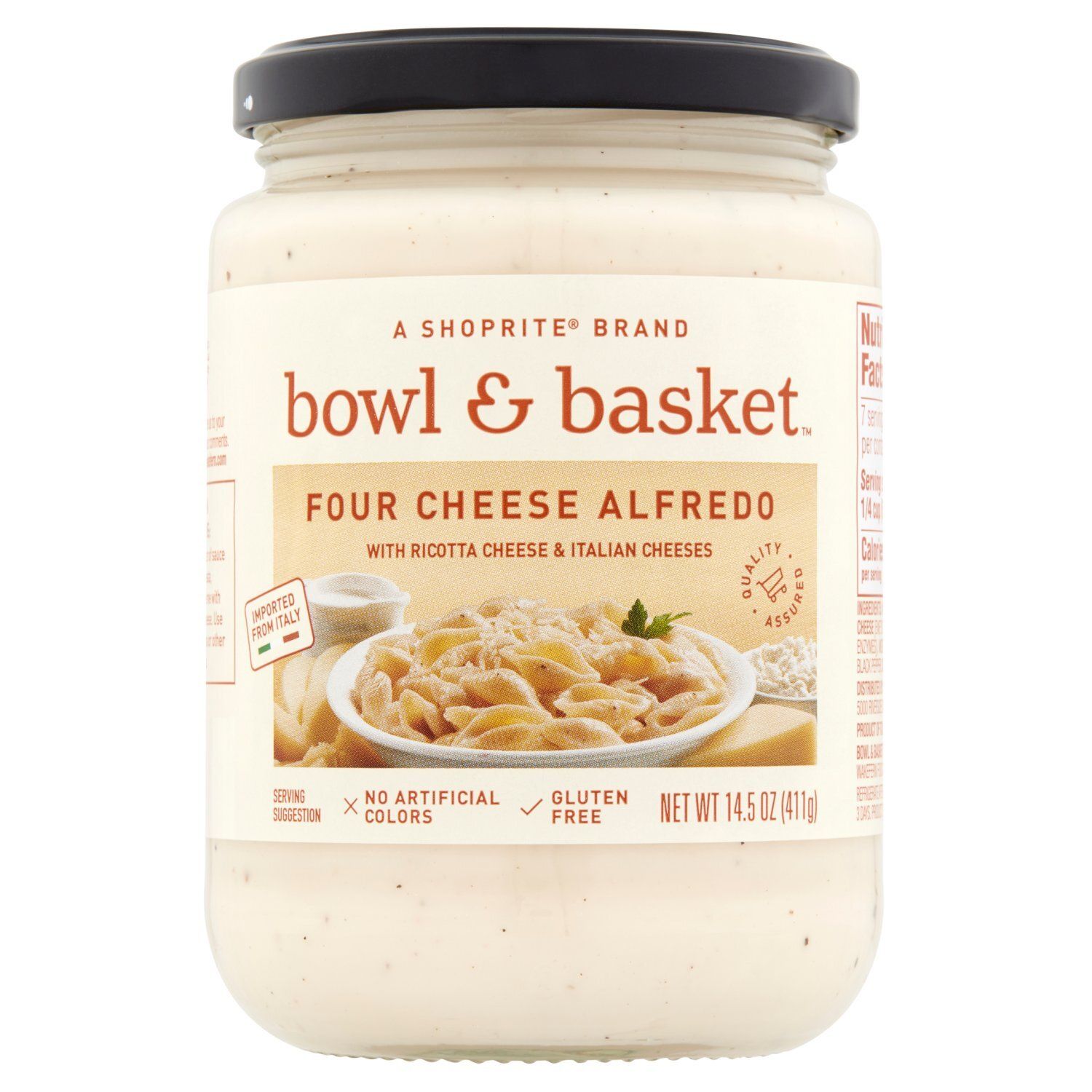 Bowl &amp; Basket Four Cheese Alfredo, 14.5 oz