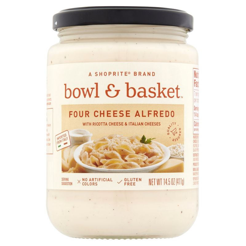 Bowl &amp; Basket Four Cheese Alfredo, 14.5 oz