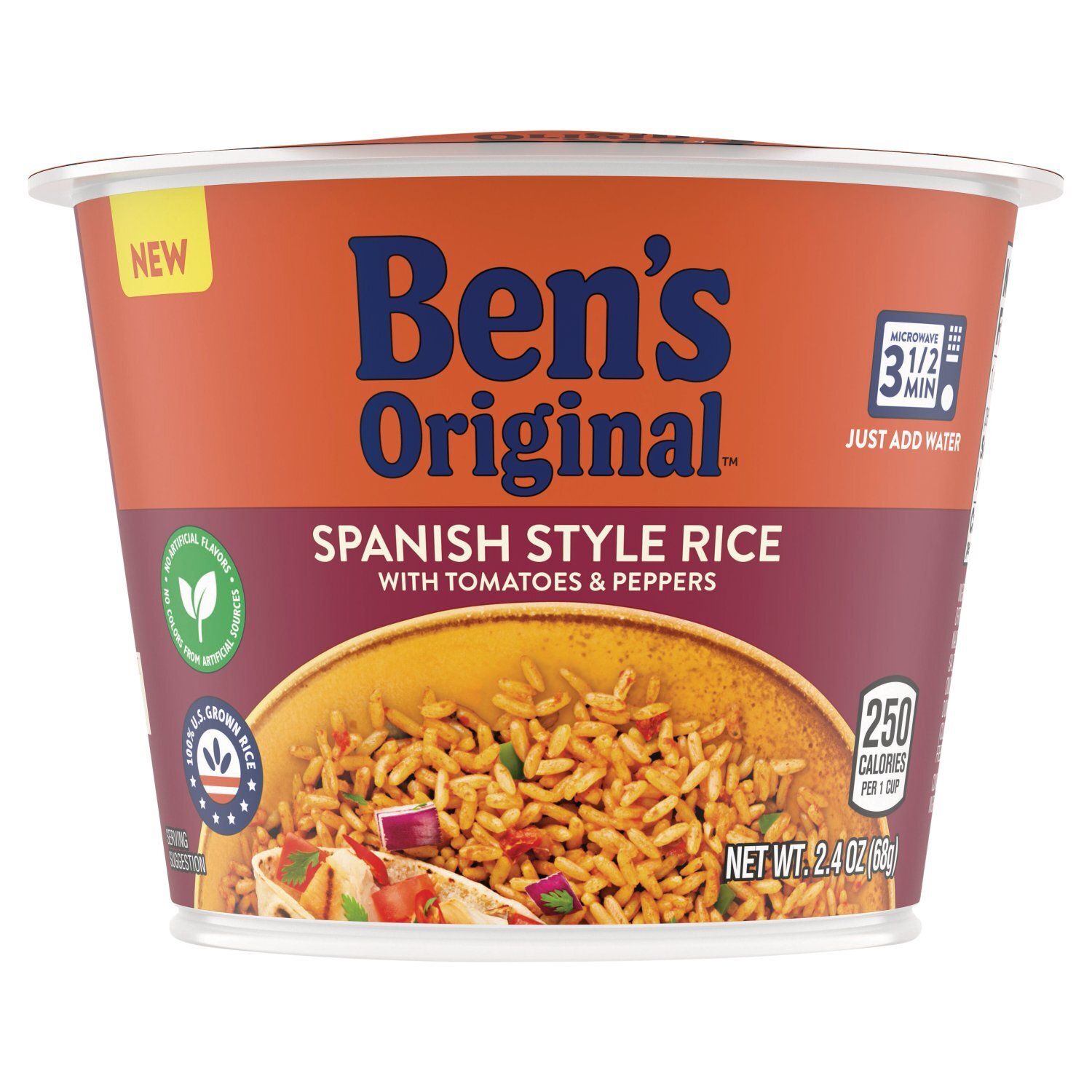 Ben's Original Spanish Style Rice with Tomatoes &amp; Peppers, 2.4 oz