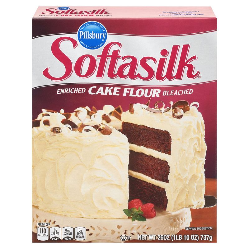 Pillsbury Softasilk Enriched Bleached Cake Flour, 260 oz