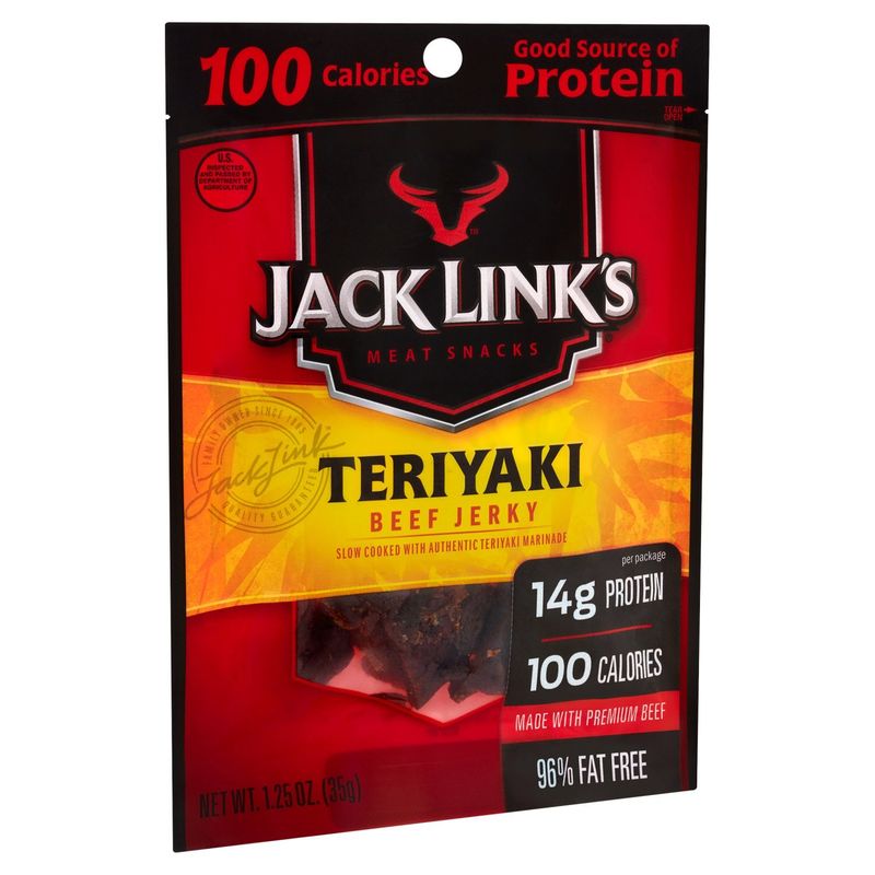 Jack Link's Teriyaki Beef Jerky Meat Snacks, 1.25 oz
