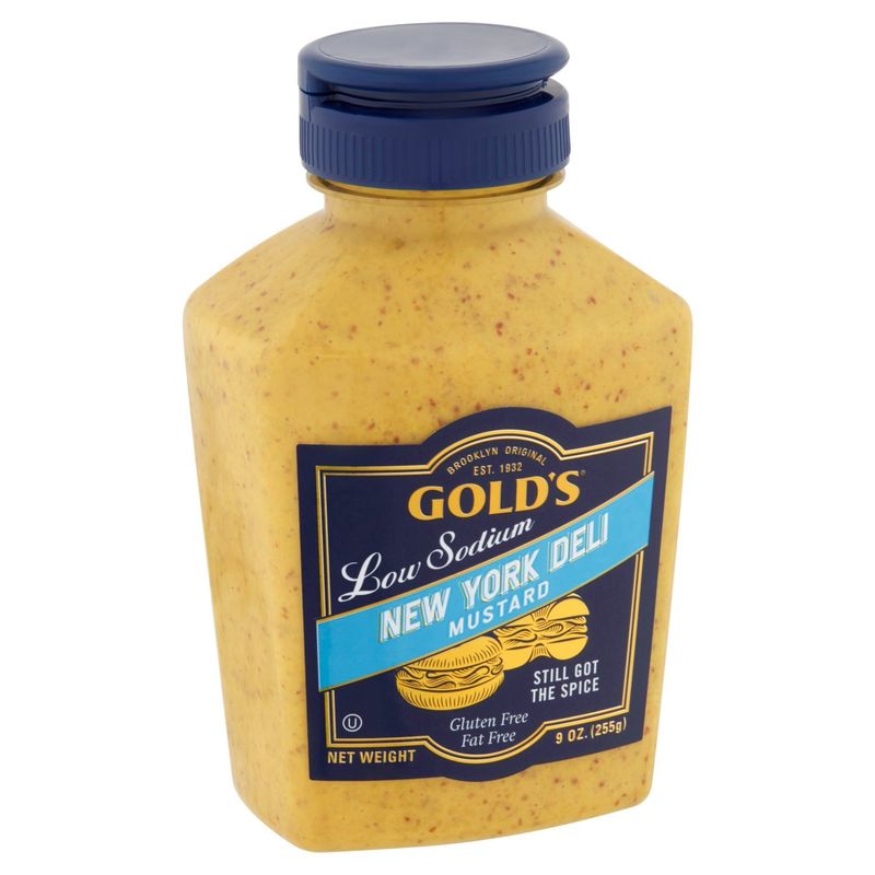 Gold's Low Sodium New York Deli Mustard, 9 oz