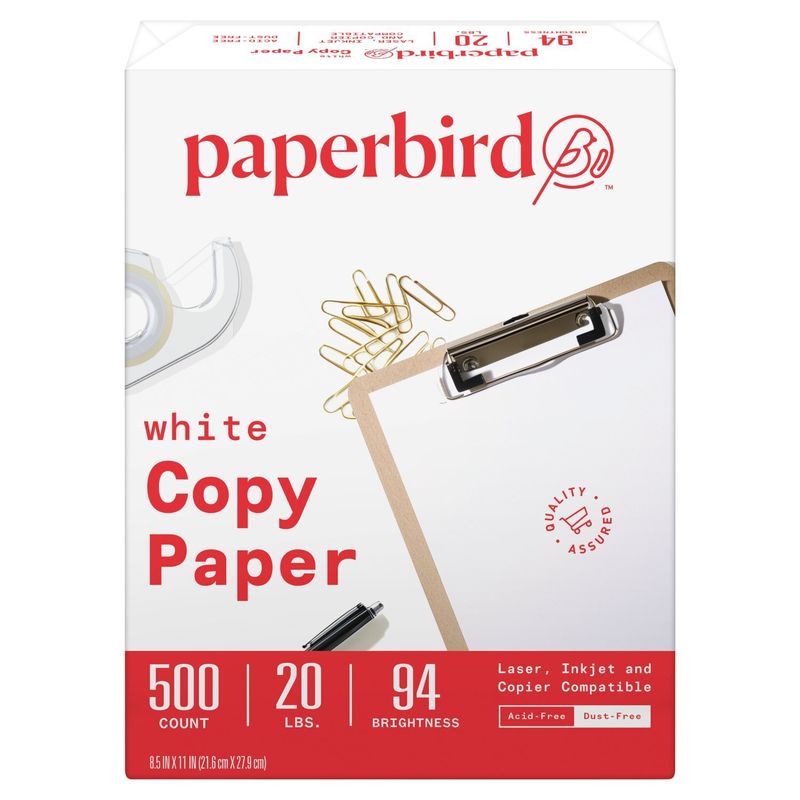 Paperbird White Copy Paper, 500 count