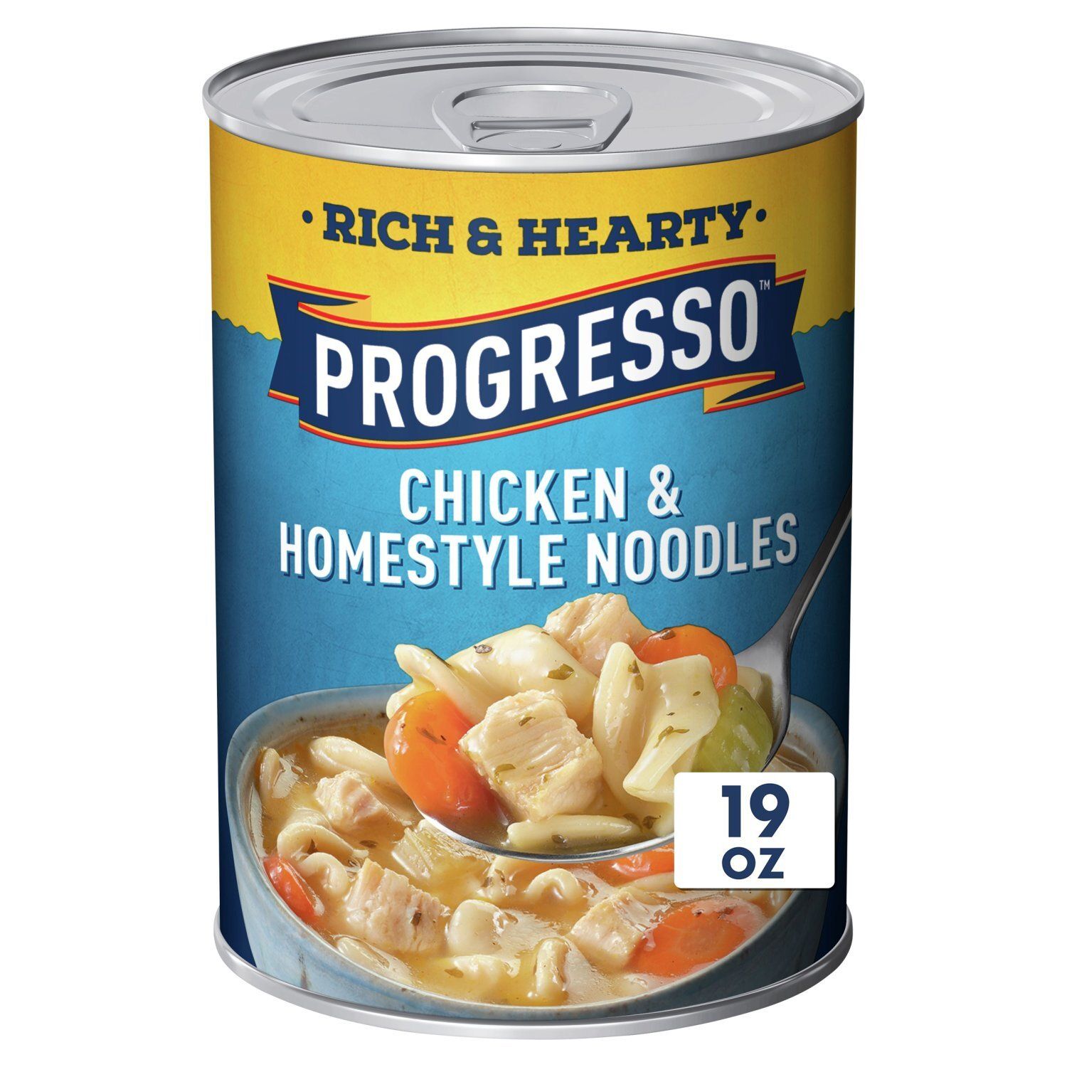 Progresso Rich &amp; Hearty Chicken &amp; Homestyle Noodles Soup, 19 oz