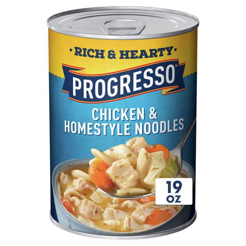 Progresso Rich &amp; Hearty Chicken &amp; Homestyle Noodles Soup, 19 oz