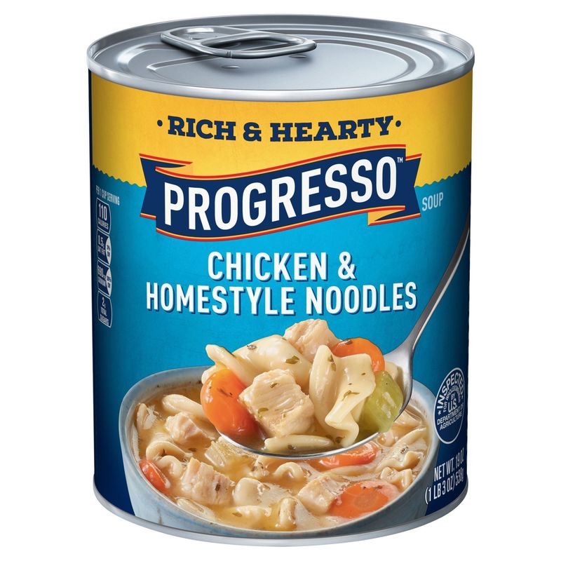 Progresso Rich &amp; Hearty Chicken &amp; Homestyle Noodles Soup, 19 oz