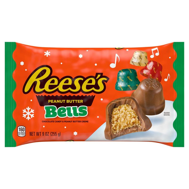 Reese's Bells Chocolate Candy &amp; Peanut Butter Creme, 9 oz