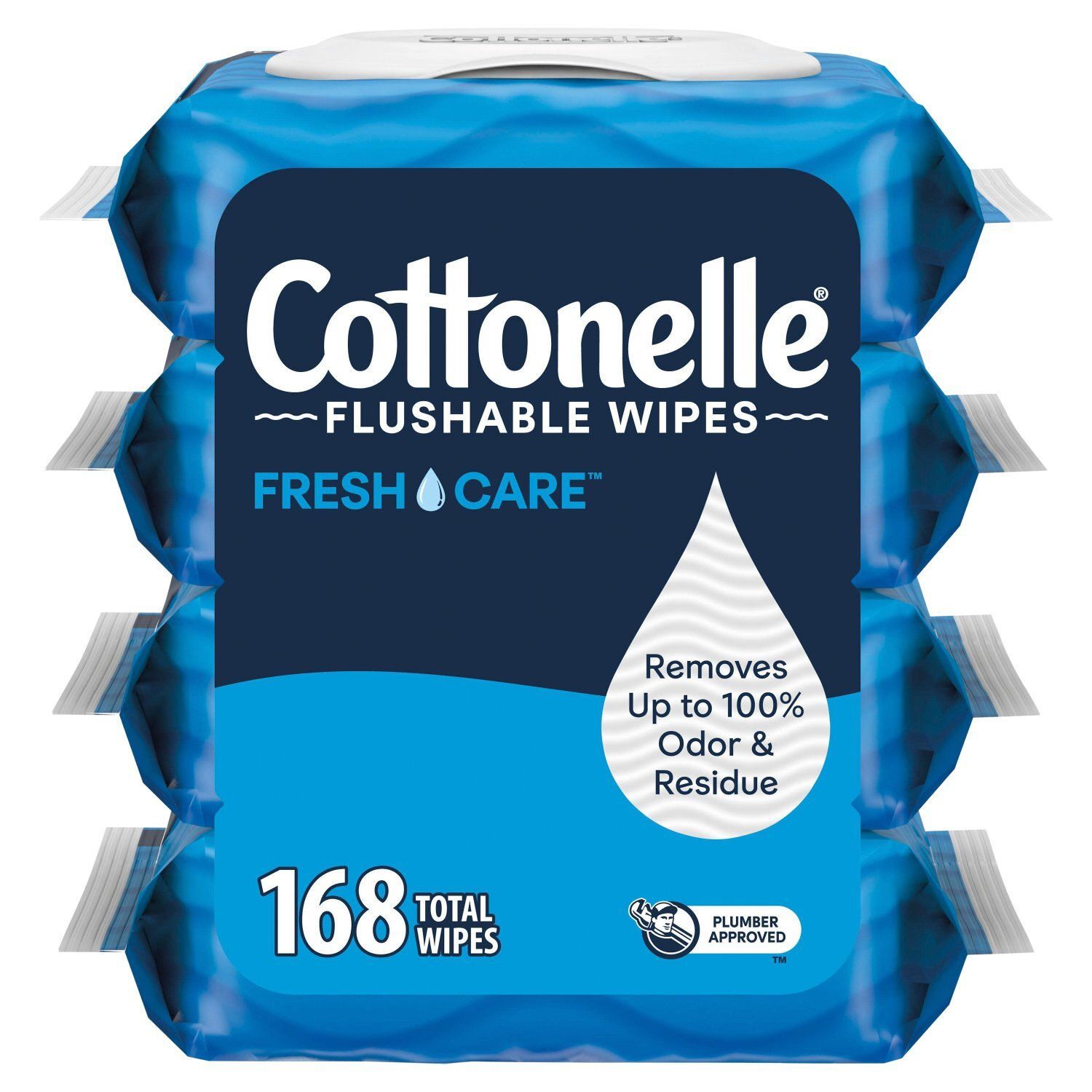 Cottonelle FreshCare Hypoallergenic Flushable Wipes, 42 count, 4 count
