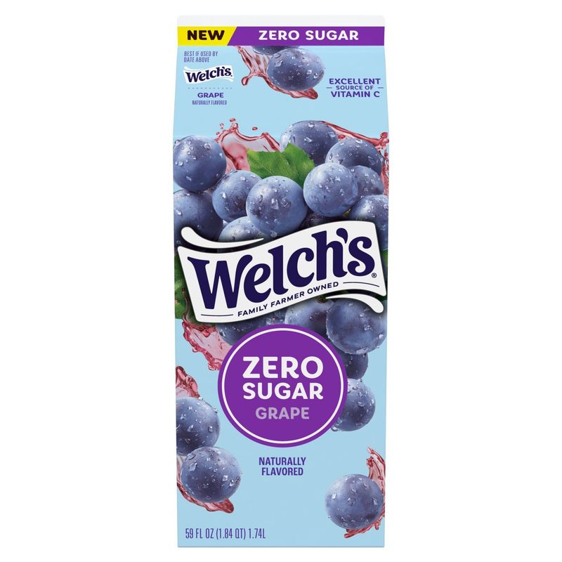 Welch's Zero Sugar Grape Juice, 59 fl oz