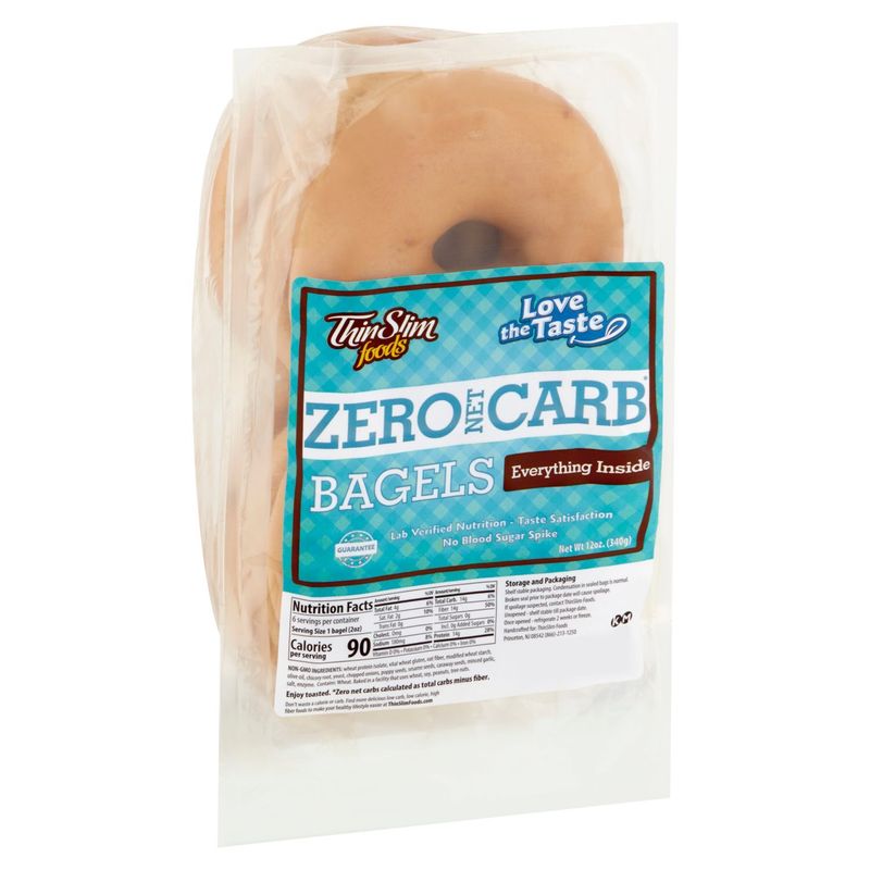 ThinSlim Foods Zero Net Carb Bagels, 12 oz