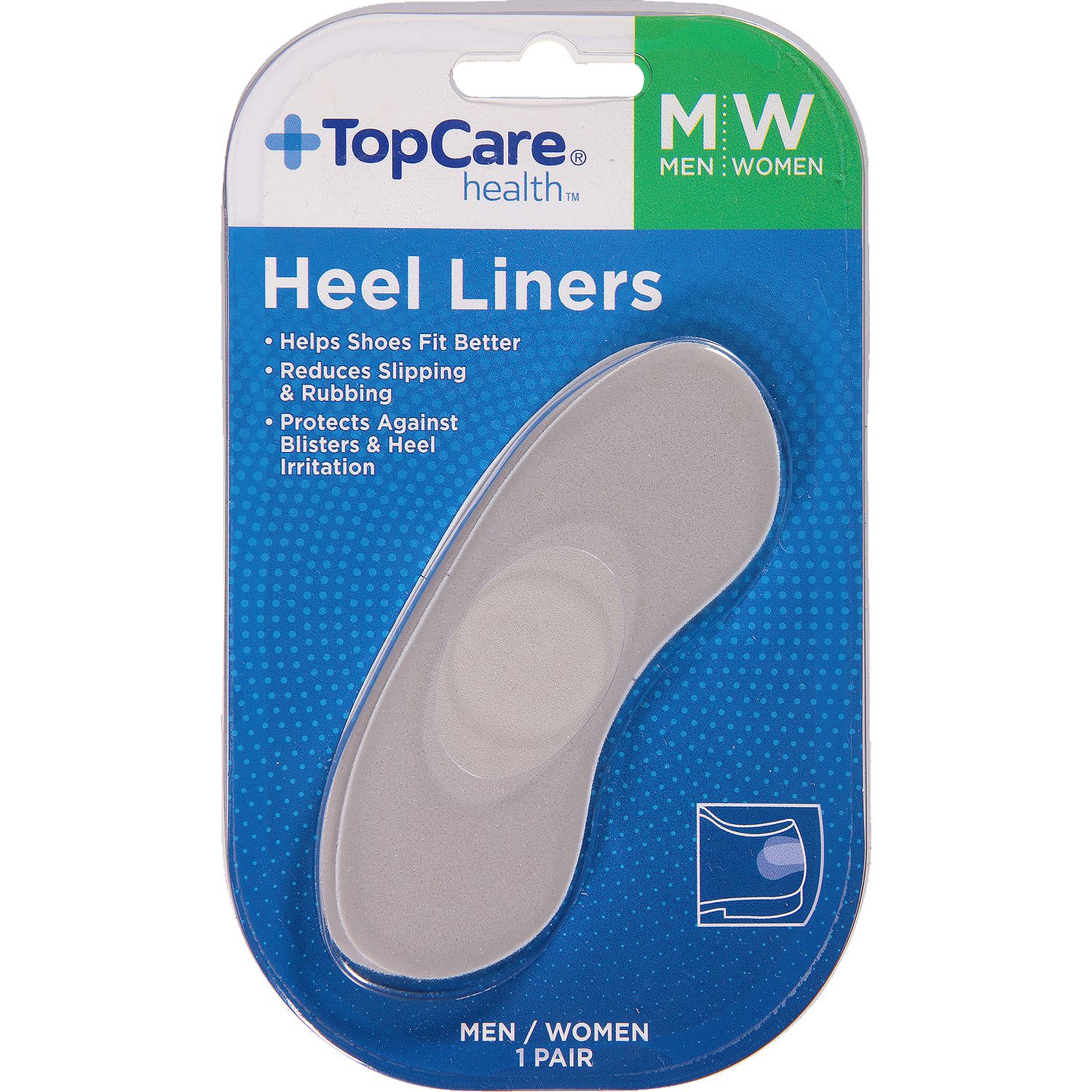 TopCare Heel Liners - Men &amp; Women's, 1 each
