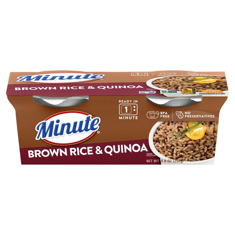 Minute Ready to Serve Brown Rice &amp; Quinoa Cups, Gluten-Free, 8.8 oz