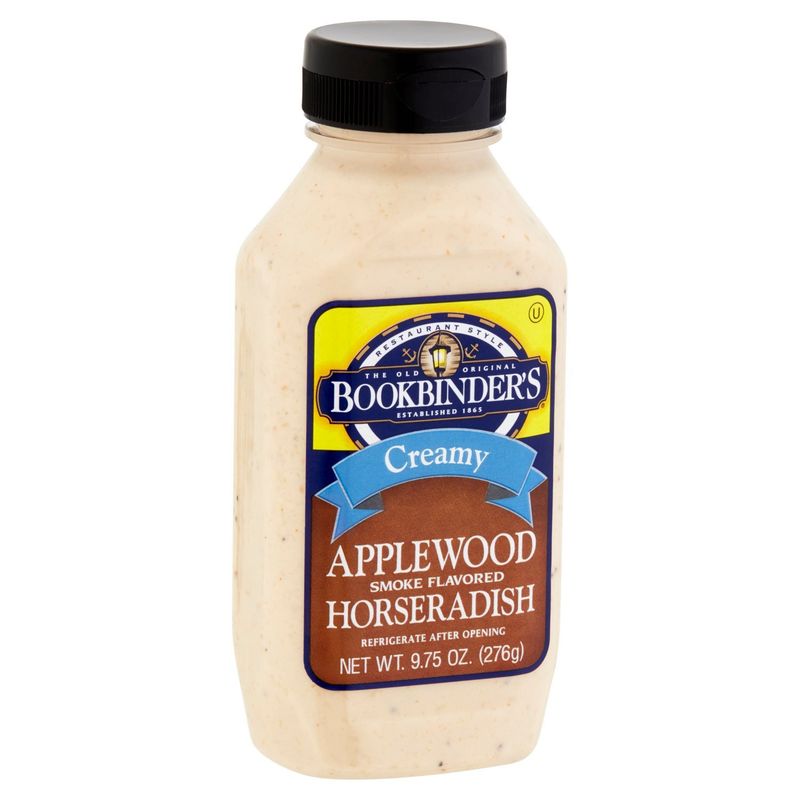 Bookbinder's Creamy Applewood Smoke Flavored Horseradish Sauce, 9.75 oz