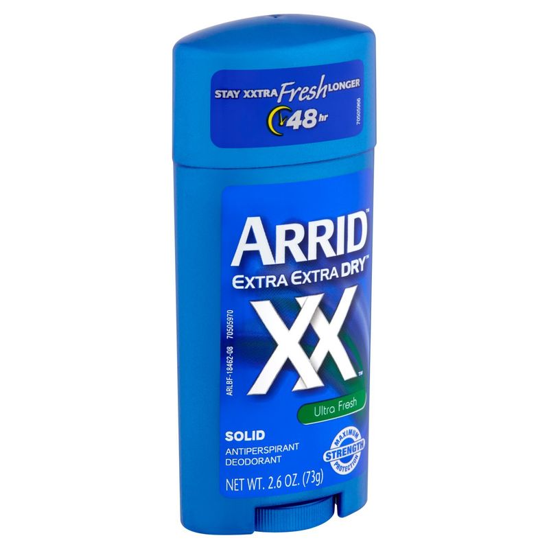 Arrid Extra Extra Dry XX Ultra Fresh Solid Antiperspirant Deodorant, 2.6 oz