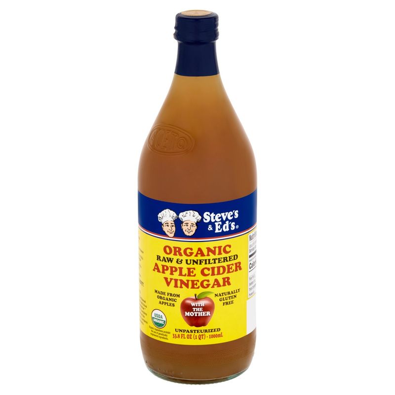 Steve's &amp; Ed's Organic Raw &amp; Unfiltered Apple Cider Vinegar, 33.8 fl oz