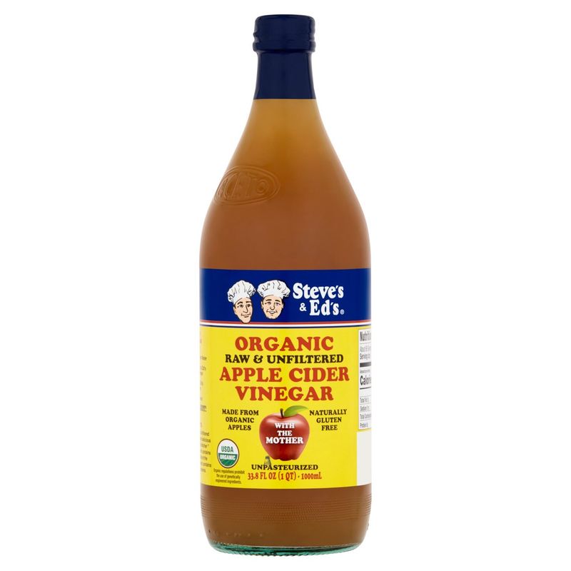 Steve's &amp; Ed's Organic Raw &amp; Unfiltered Apple Cider Vinegar, 33.8 fl oz