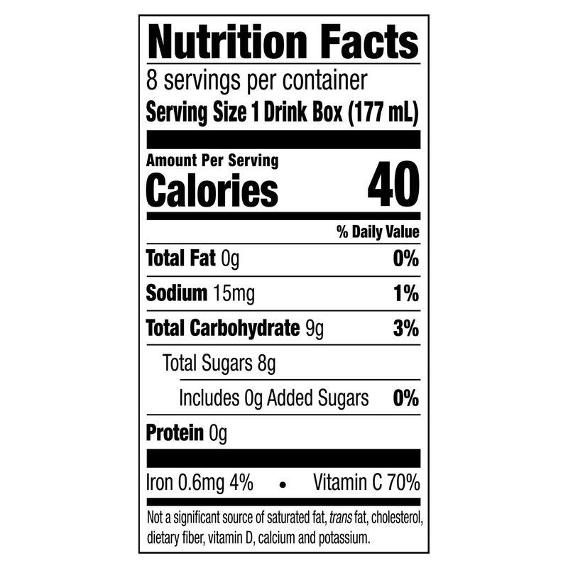 Honest Kids Organic Goodness Grapeness Juice Drink, 6 fl oz, 8 count