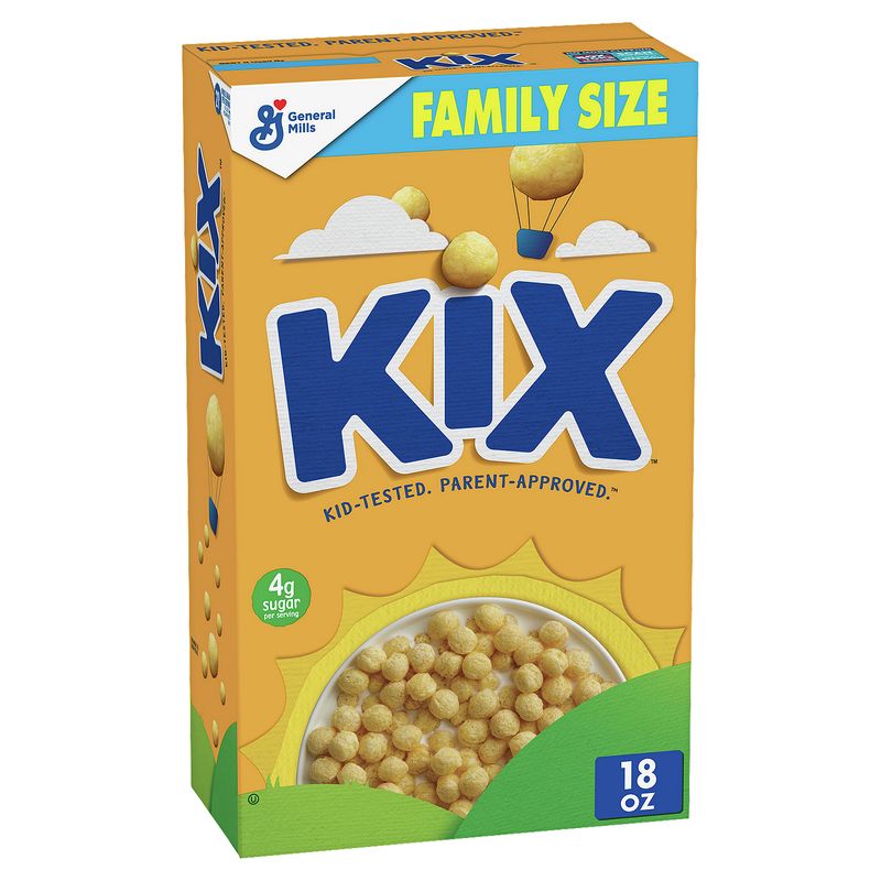General Mills Kix Crispy Corn Puffs Family Size, 1 lb 2 oz
