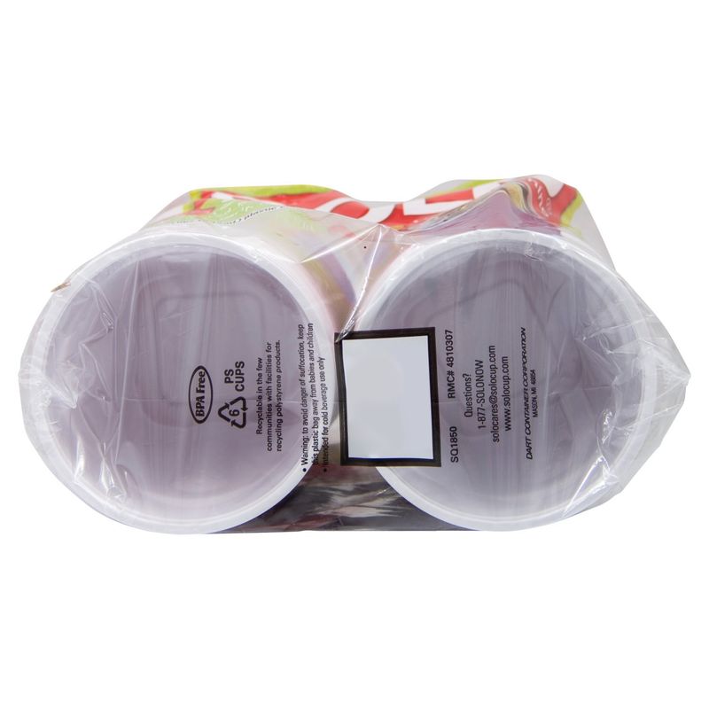Solo Up for Anything Squared 18oz Plastic Cups, 50 count