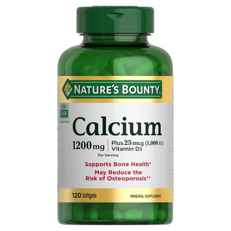 Nature's Bounty Calcium Mineral Supplement, 1200 mg, 120 count