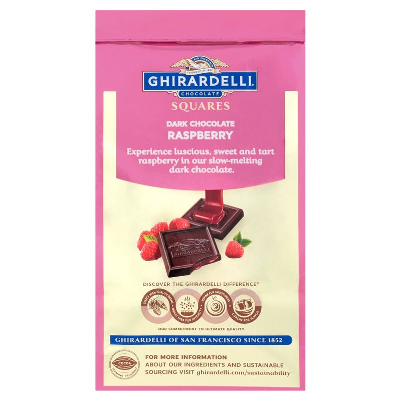 Ghirardelli Chocolate Squares Raspberry Dark Chocolate, 5.32 oz