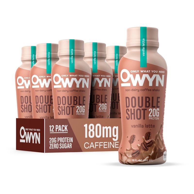 OWYN Vanilla Latte Non-Dairy Coffee Shake, 12 fl oz