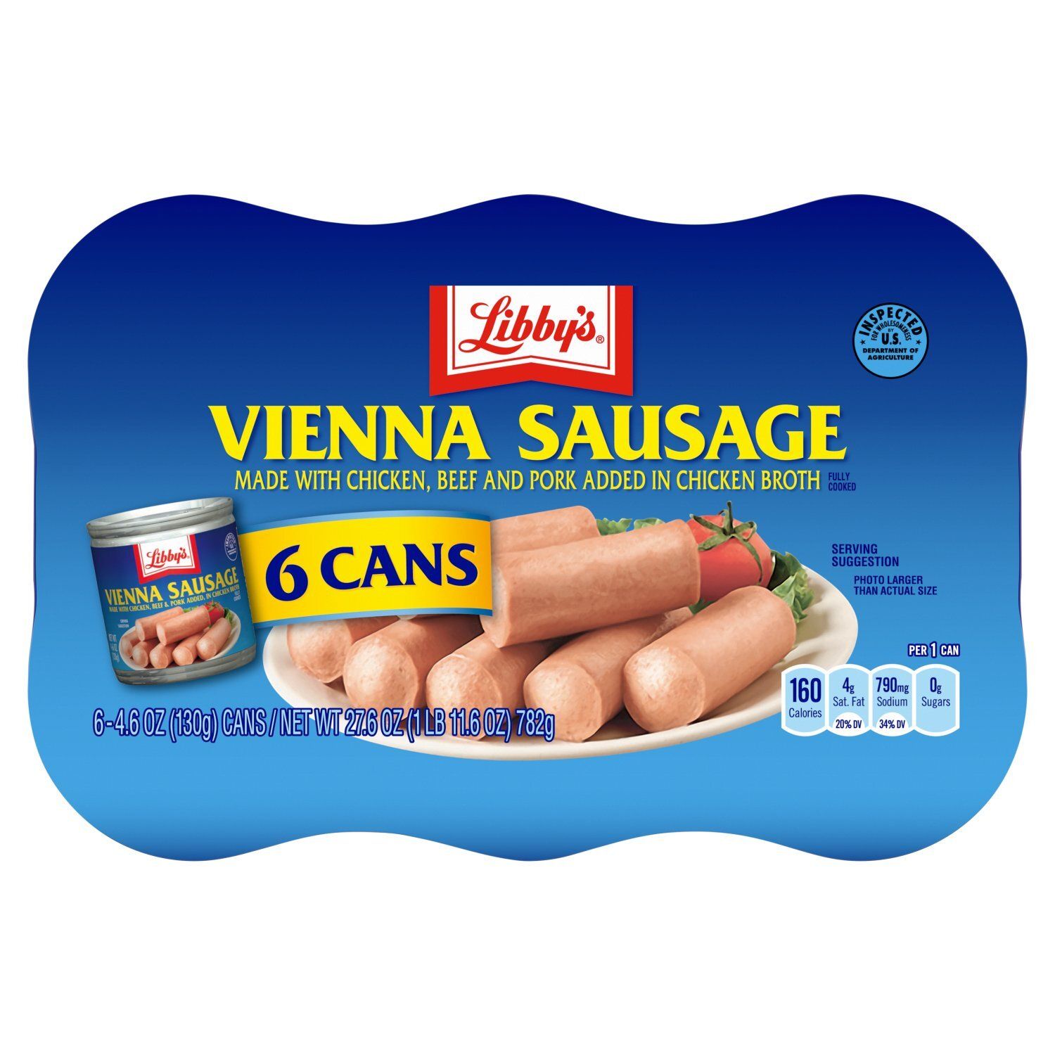 Libby's Vienna Sausage, 4.6 oz, 6 count