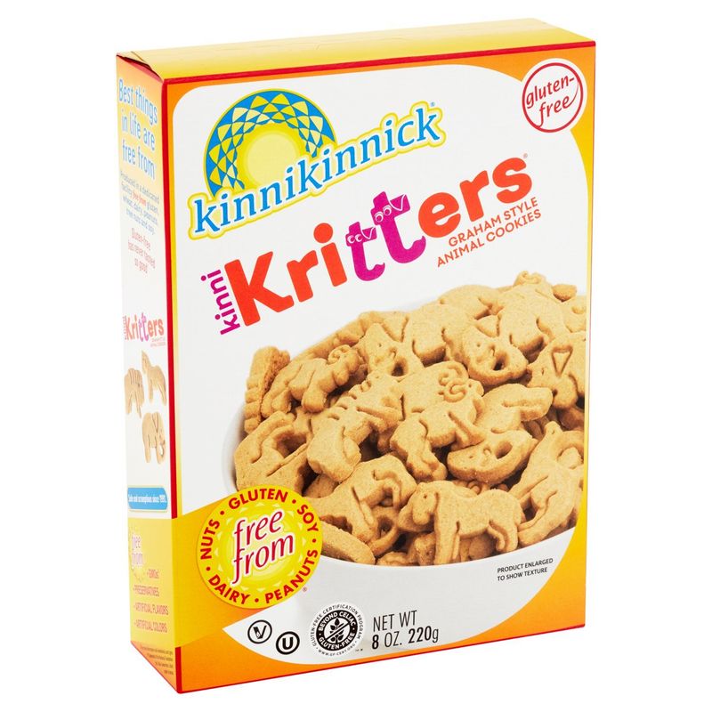 Kinnikinnick Kinni Kritters Graham Style Animal Cookies, 8 oz