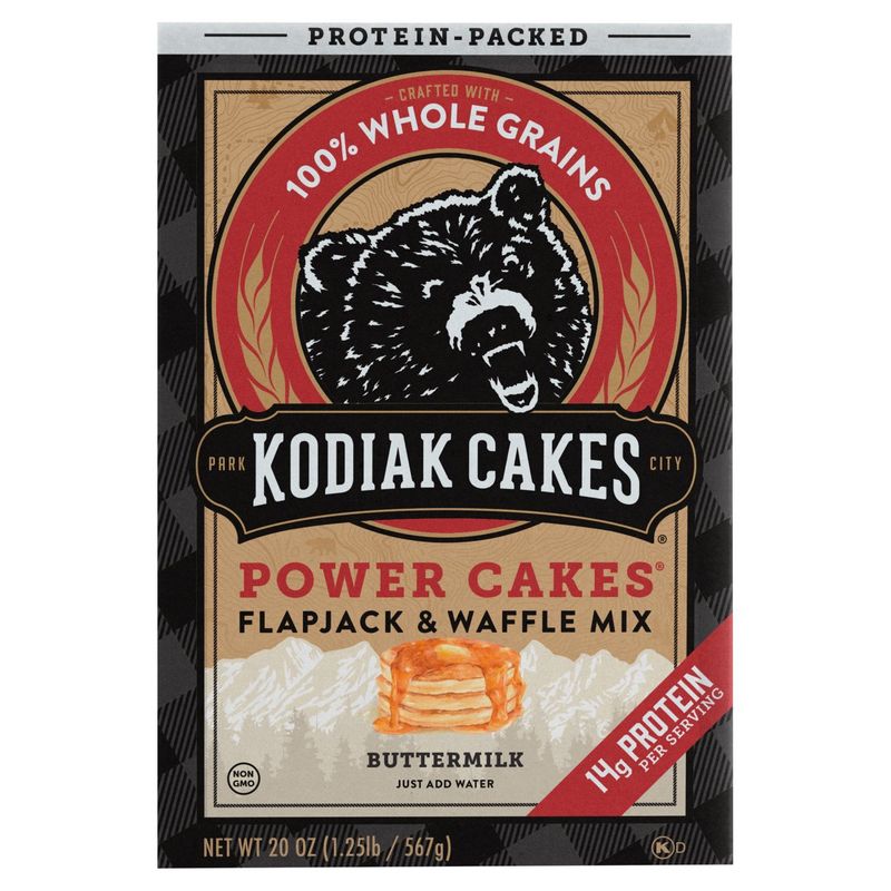 Kodiak Cakes Power Cakes Buttermilk Flapjack &amp; Waffle Mix, 20 oz