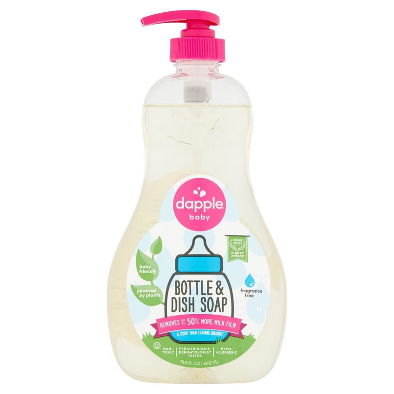 Dapple Baby Bottle &amp; Dish Soap, 16.9 fl oz
