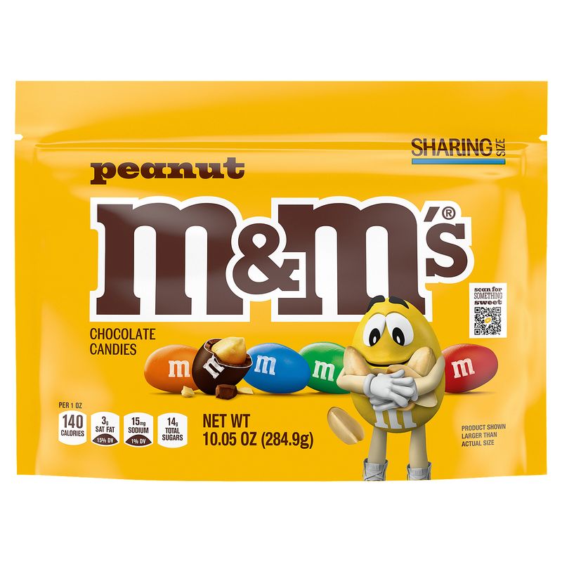 M&amp;M's Peanut Chocolate Candies Sharing Size, 10.05 oz
