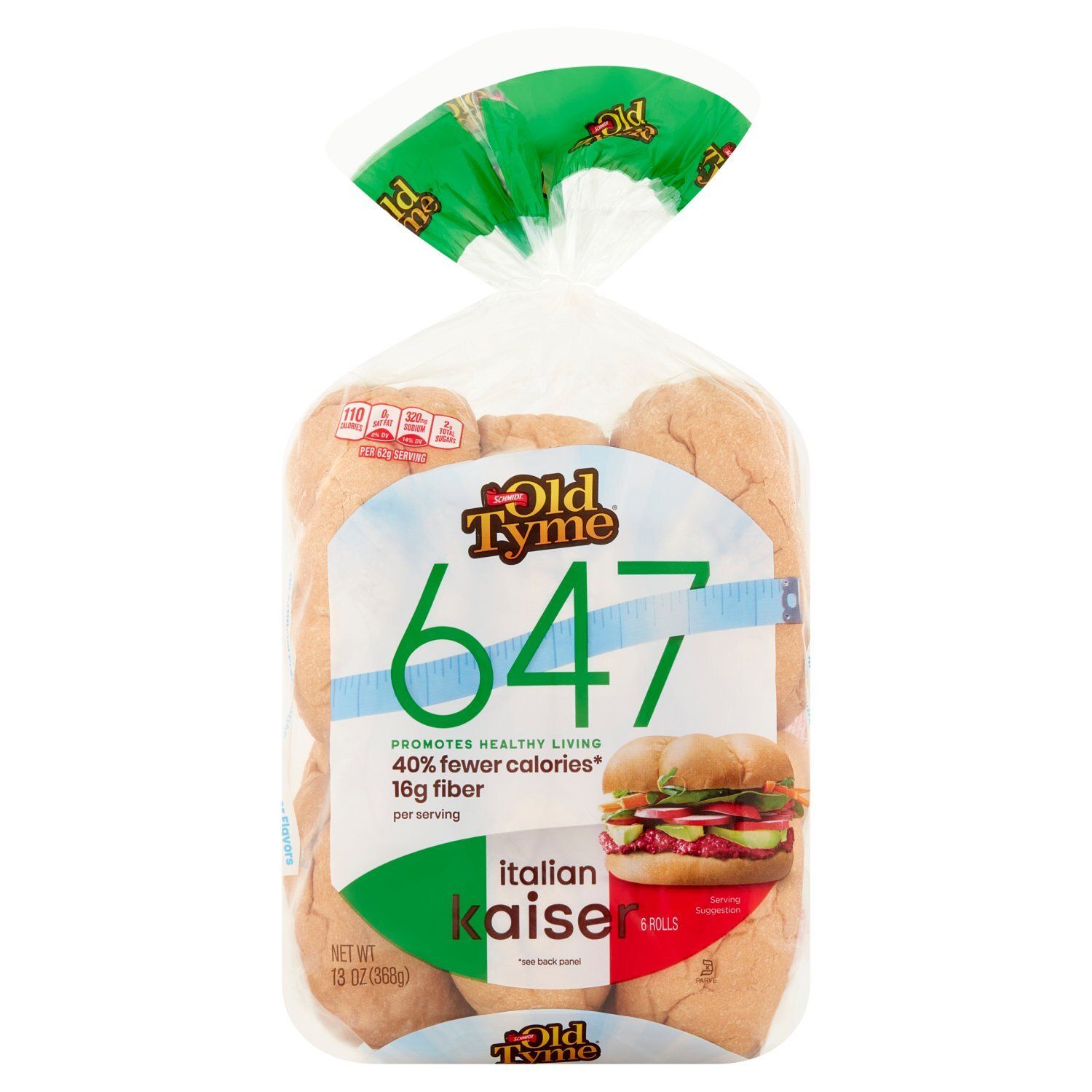 Schmidt Old Tyme 647 Italian Kaiser Rolls, 6 count, 13 oz