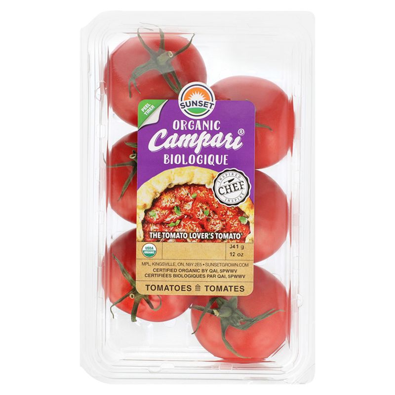 Sunset Organic Campari Tomatoes, 6 ct, 12 oz