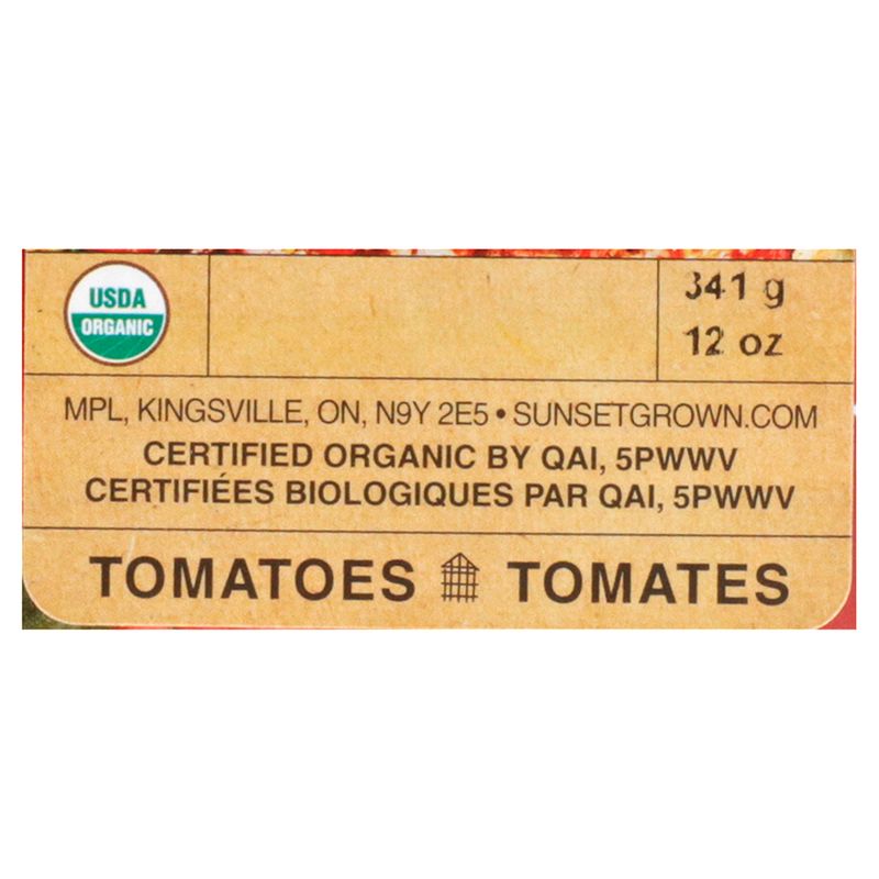 Sunset Organic Campari Tomatoes, 6 ct, 12 oz
