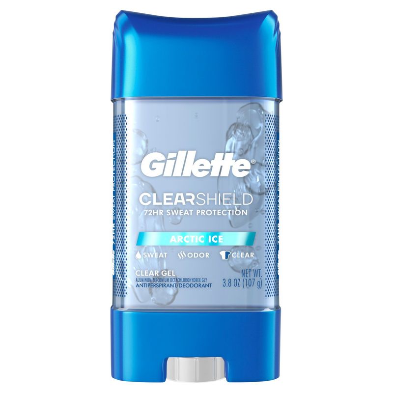 Gillette ClearShield Arctic Ice Clear Gel Antiperspirant/Deodorant, 3.8 oz