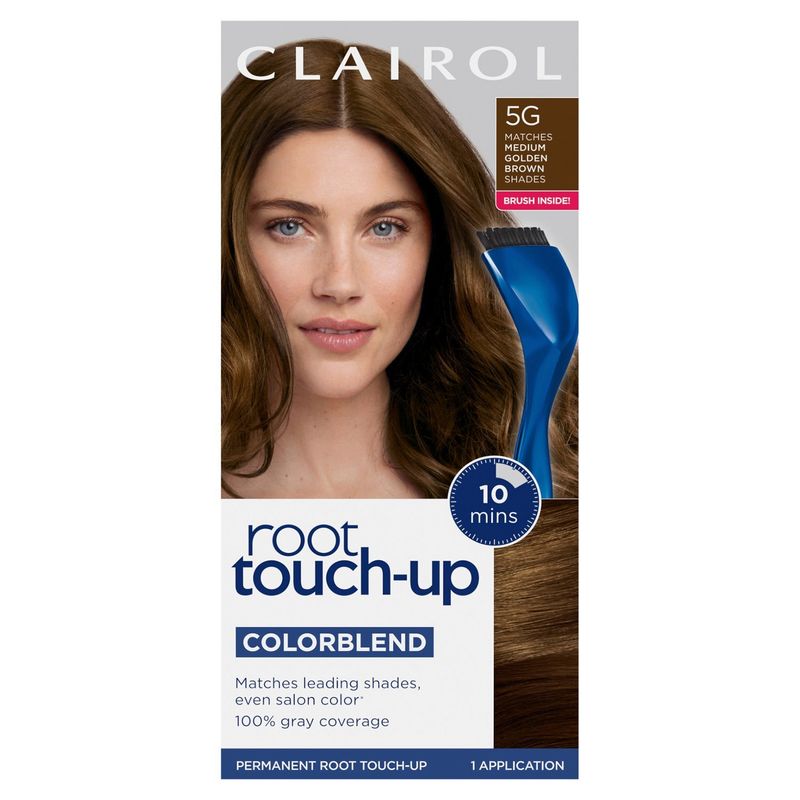 Clairol Root Touch-Up ColorBlend 5G Matches Medium Golden Brown Permanent Hair Color, 1 application