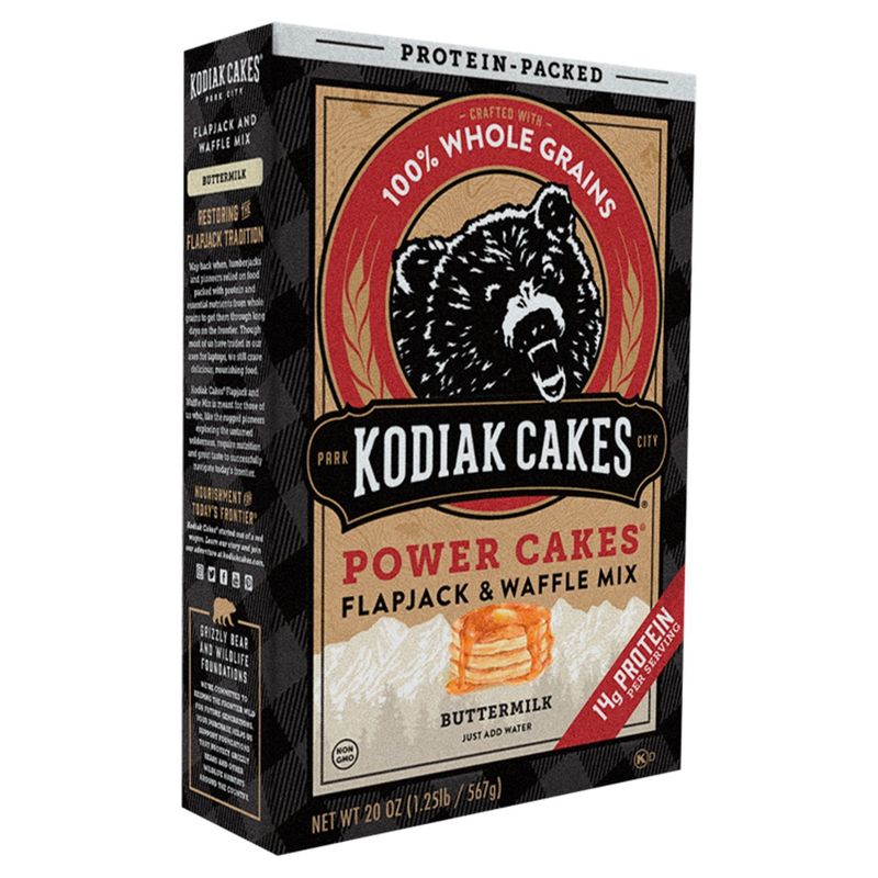 Kodiak Cakes Power Cakes Buttermilk Flapjack &amp; Waffle Mix, 20 oz