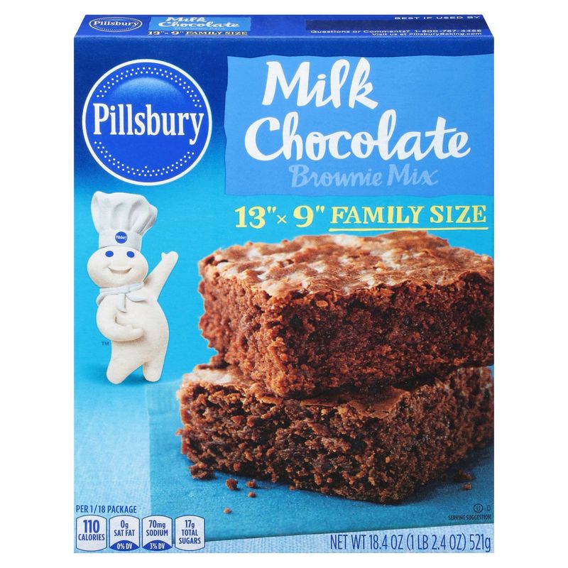 Pillsbury Milk Chocolate Brownie Mix Family Size, 18.4 oz