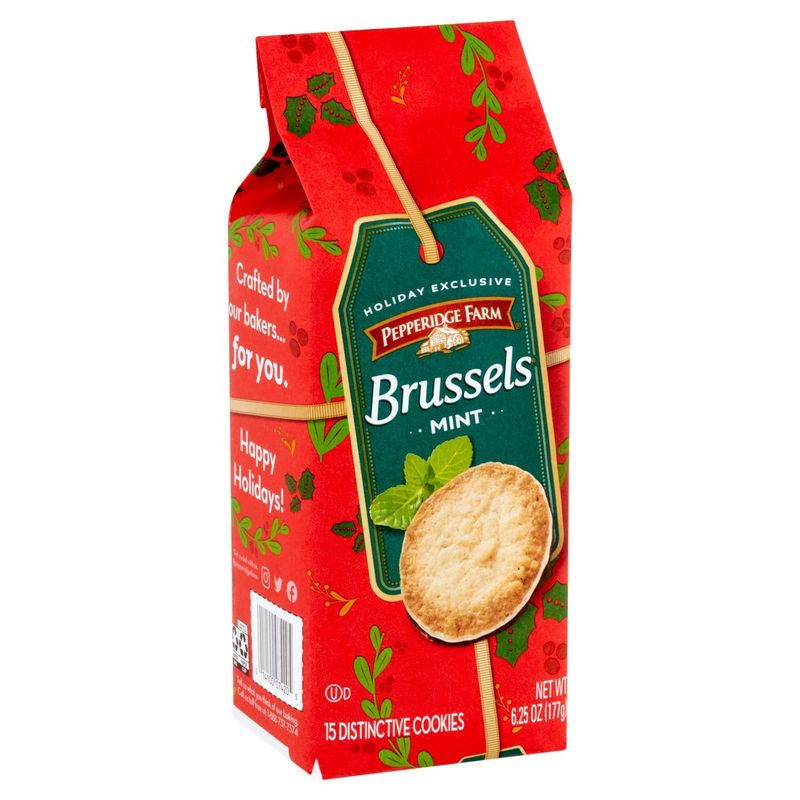 Pepperidge Farm Mint Brussels Distinctive Cookies, 6.25 oz