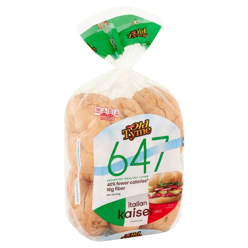 Schmidt Old Tyme 647 Italian Kaiser Rolls, 6 count, 13 oz