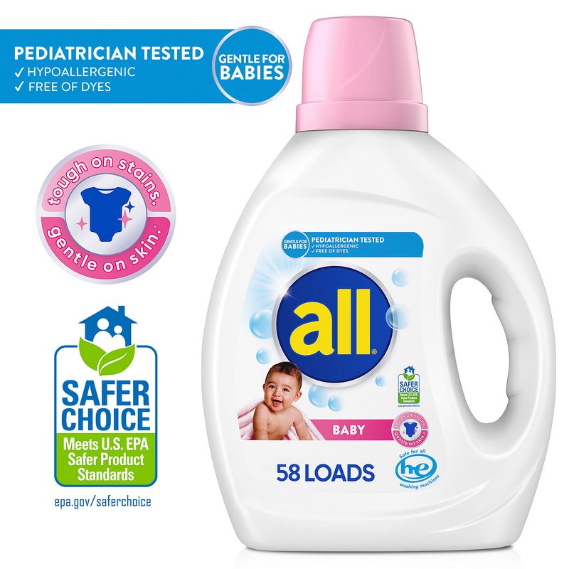 All free clear Baby Liquid Laundry Detergent, Gentle for Baby, 30 Ounce, 24 Loads