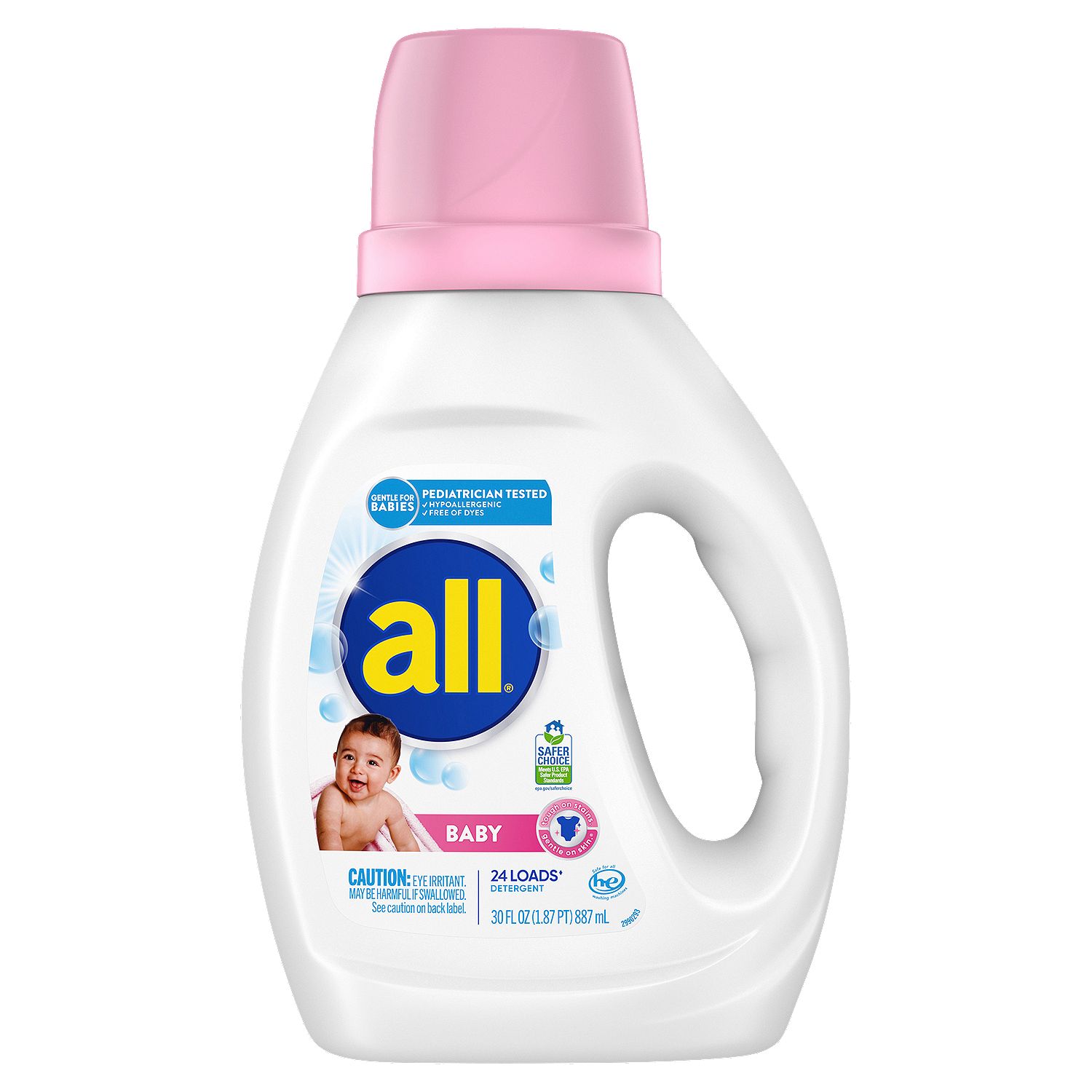 All free clear Baby Liquid Laundry Detergent, Gentle for Baby, 30 Ounce, 24 Loads