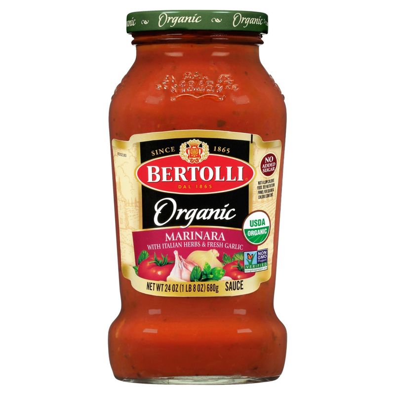 Bertolli Organic Marinara Sauce with Italian Herbs &amp; Fresh Garlic, 24 oz
