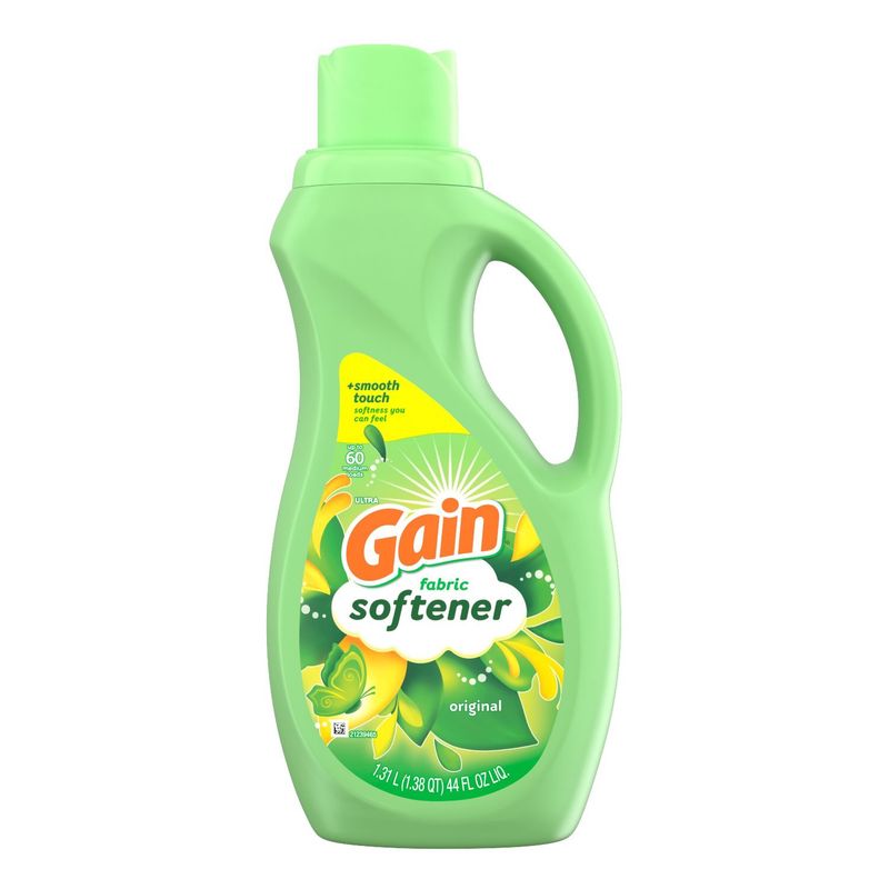 Gain Liquid Fabric Softener, Original Scent, 44 FL OZ LIQ., 60 Loads, Smooth Touch - softness you c