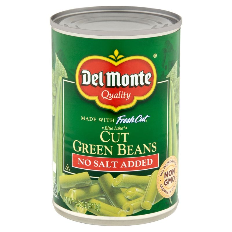 Del Monte Blue Lake No Salt Added Cut Green Beans, 13.5 oz