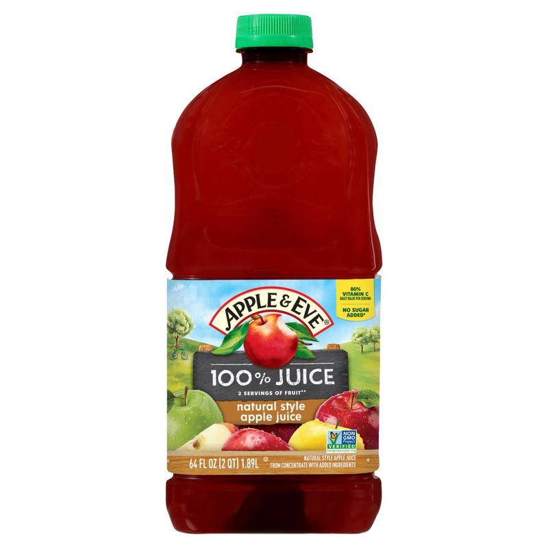 Apple &amp; Eve 100% Apple Juice - Natural Style, 64 fl oz