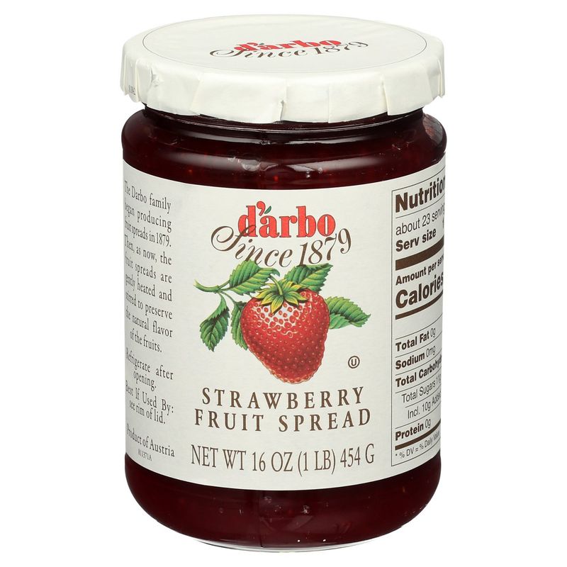 D'arbo Strawberry Fruit Spread, 16 oz