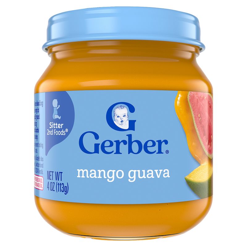 Gerber 2nd Foods Mango Guava Baby Food, Sitter, 4 oz